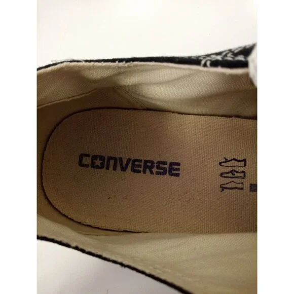 Converse Men's Black White Classic Low Tops Shoes Size Men's 9 - Picture 12 of 12
